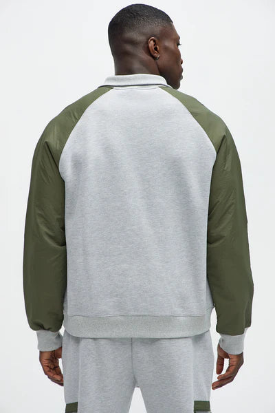 Going Quarter Zip Sweatshirt - Grey