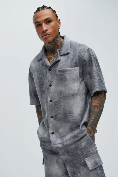 Manor Distressed Shirt - Grey