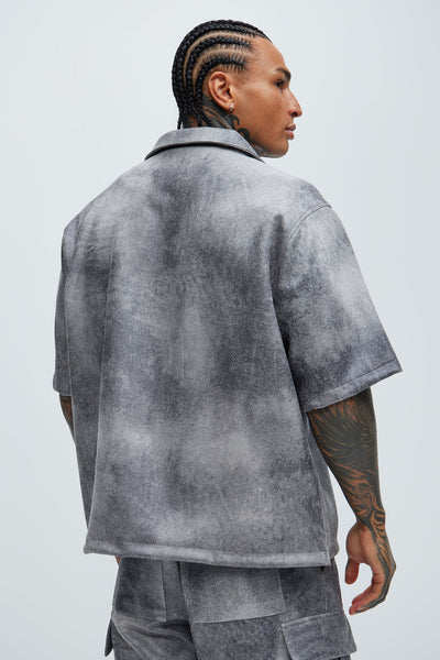 Manor Distressed Shirt - Grey