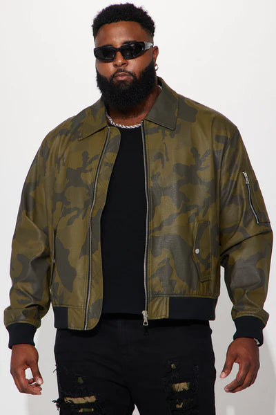 Every Step Of The Way Camo Bomber Jacket - Camouflage
