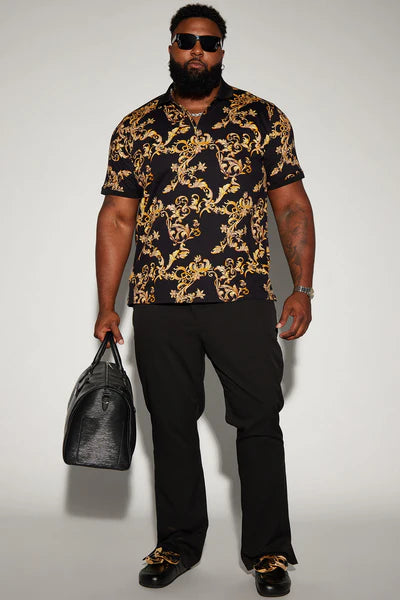 Ace Short Sleeve Polo - Black