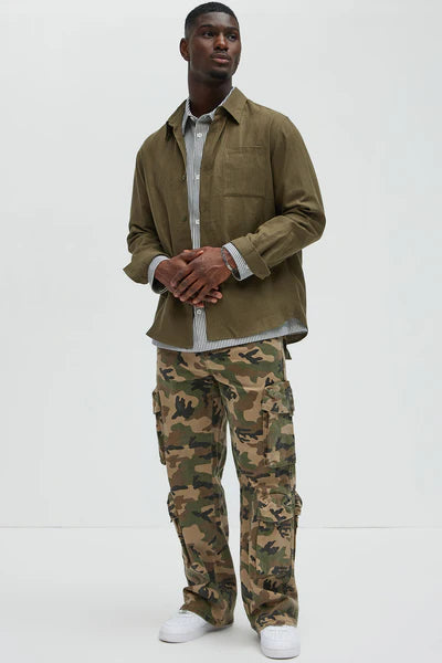 Shane Baggy Cargo Jeans - Camouflage