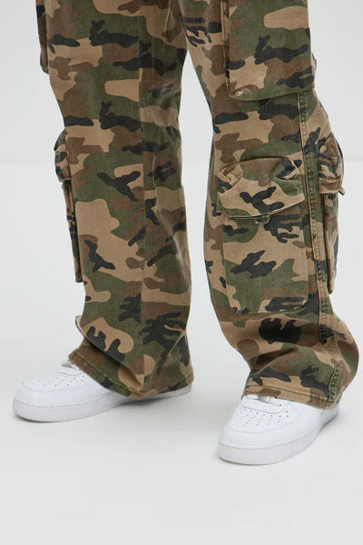 Shane Baggy Cargo Jeans - Camouflage