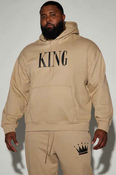 Family Goals King Hoodie - Taupe