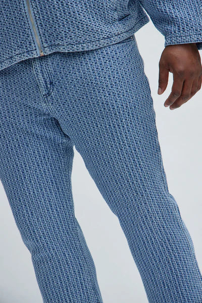 Warsaw Stacked Slim Flare Jeans - Light Blue