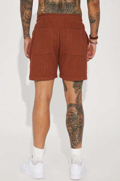 Dean Textured Short - Chocolate