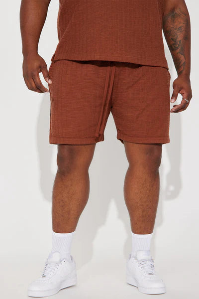 Dean Textured Short - Chocolate