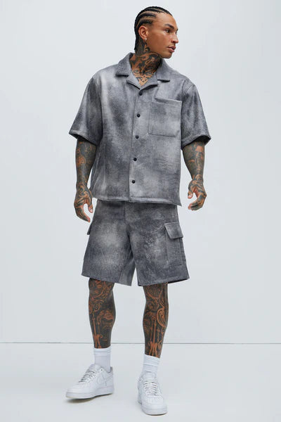 Manor Distressed Shirt - Grey