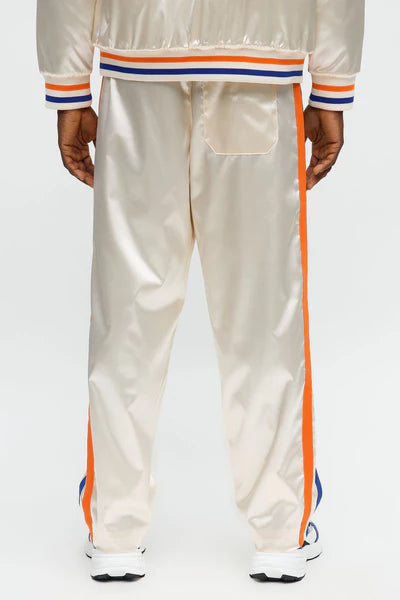 Knicks Night Drift Satin Straight Pants - Off White/combo